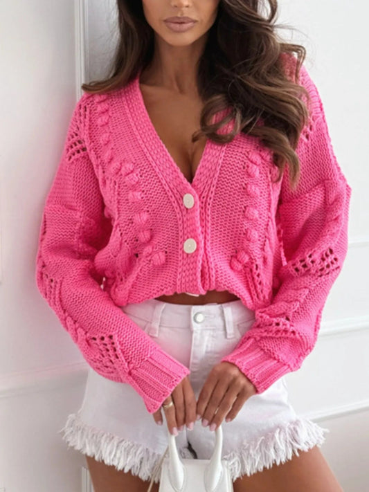 Edlyn - Soft comfortable V-neck button cardigan