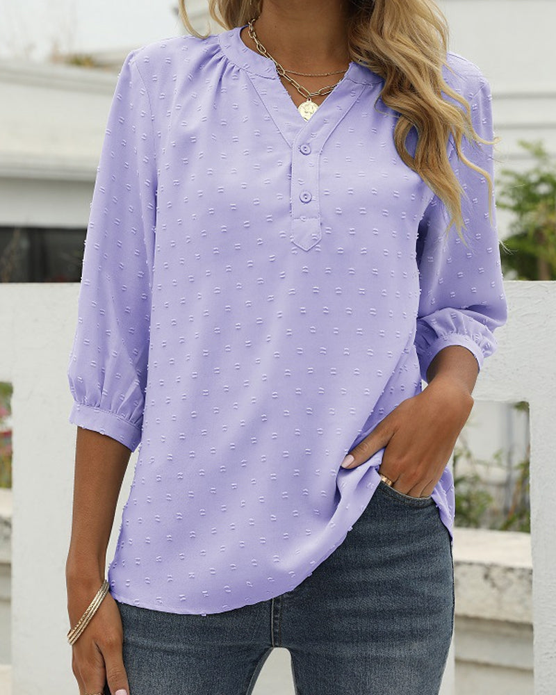 Novalee - Elegant and comfortable half-sleeve blouse
