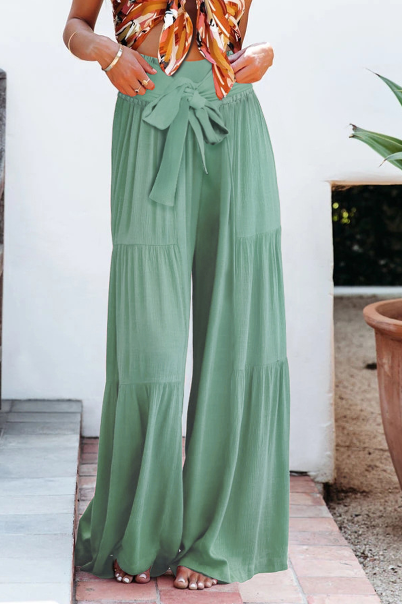 Zenitha - Casual loose high-waist wide-leg trousers
