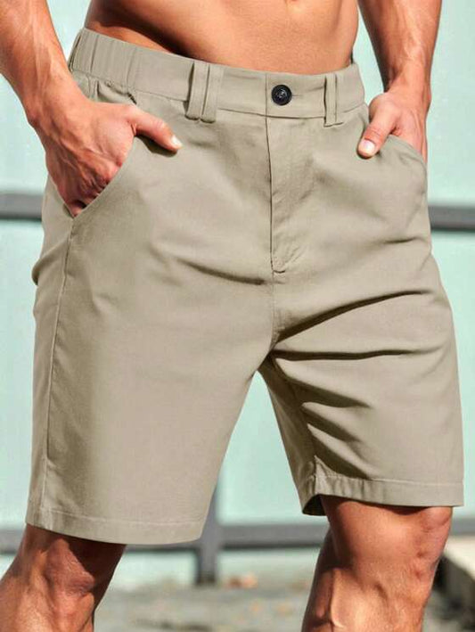 Men’s Summer Chino Shorts | Casual, Elastic Waist