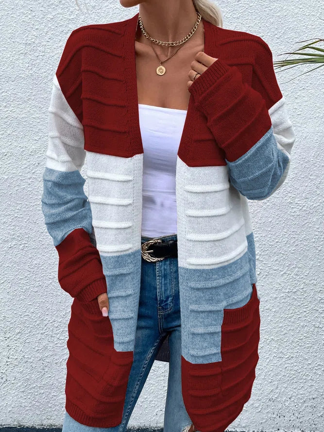 Dariela - Elegant striped colour cardigan