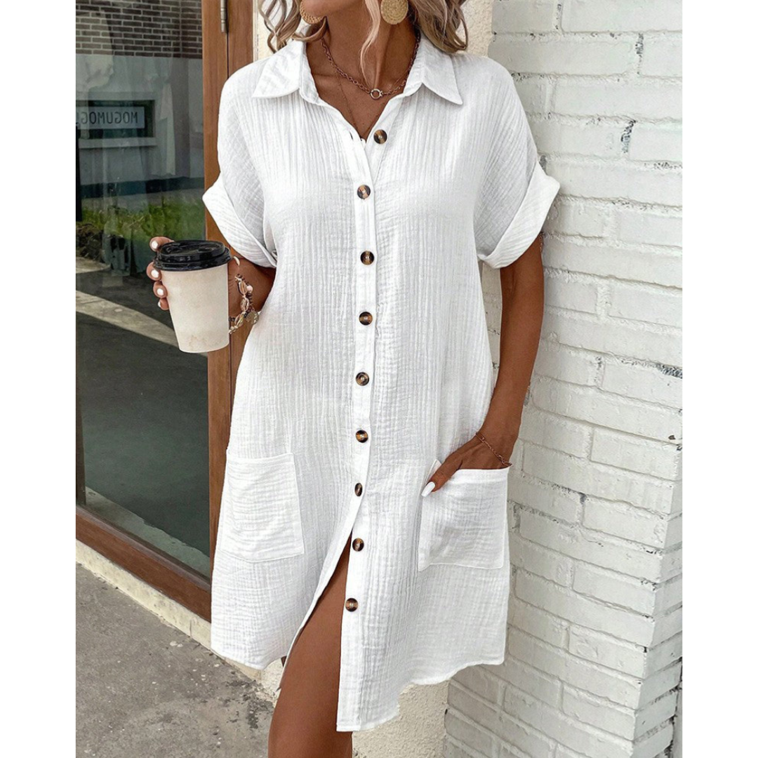 Women's Casual Shirt Summer Dress | Mini