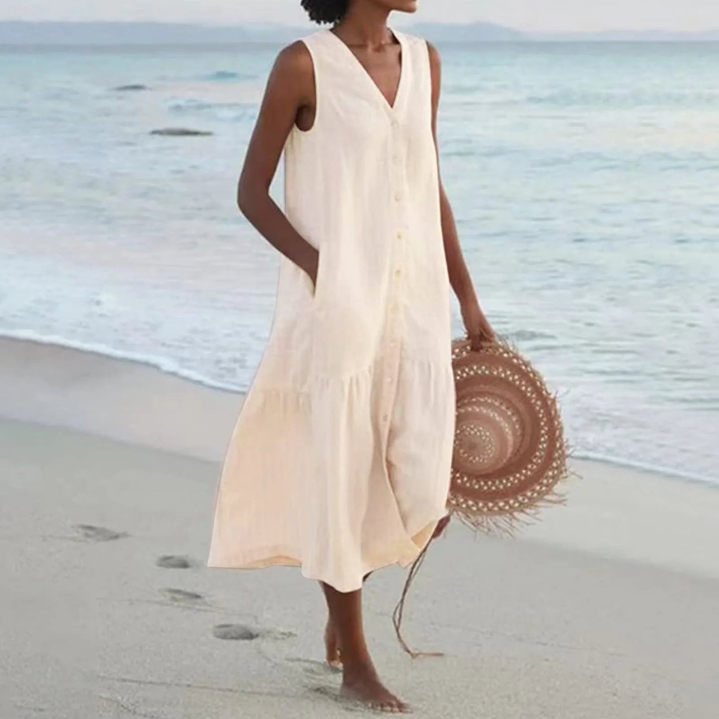 Women's Elegant Beach Summer Dress | Midi