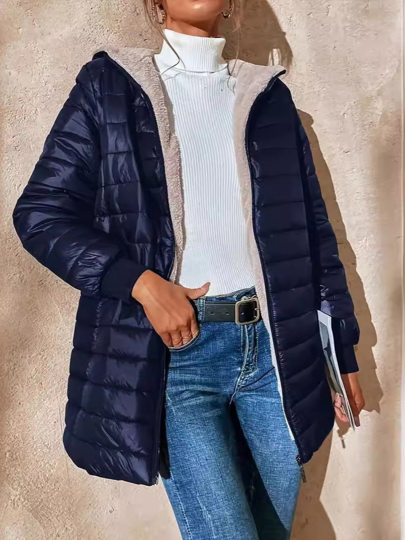 Jannah - Quilted jacket with cosy fleece lining