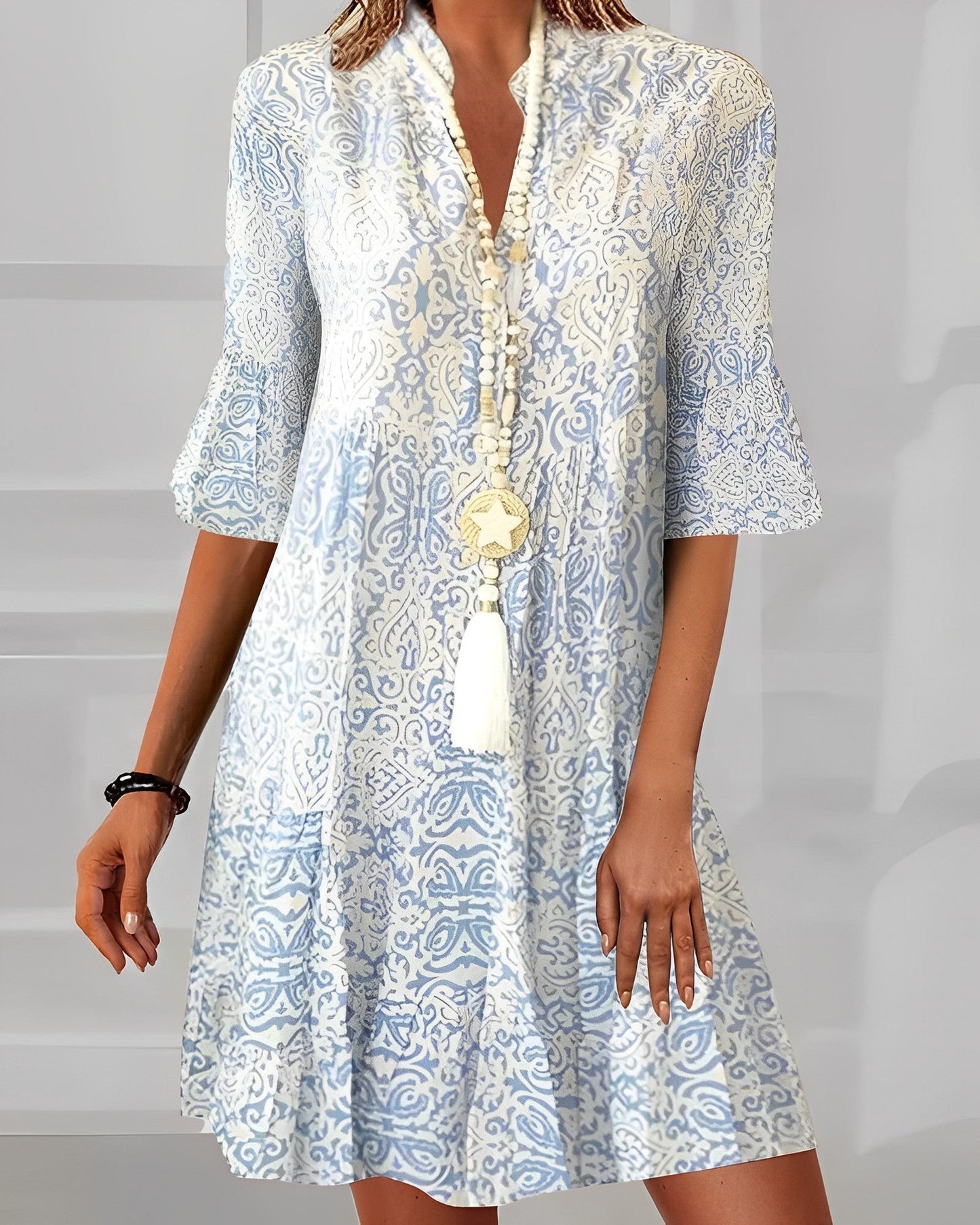 Women's Elegant Embroidered Summer Dress | Midi