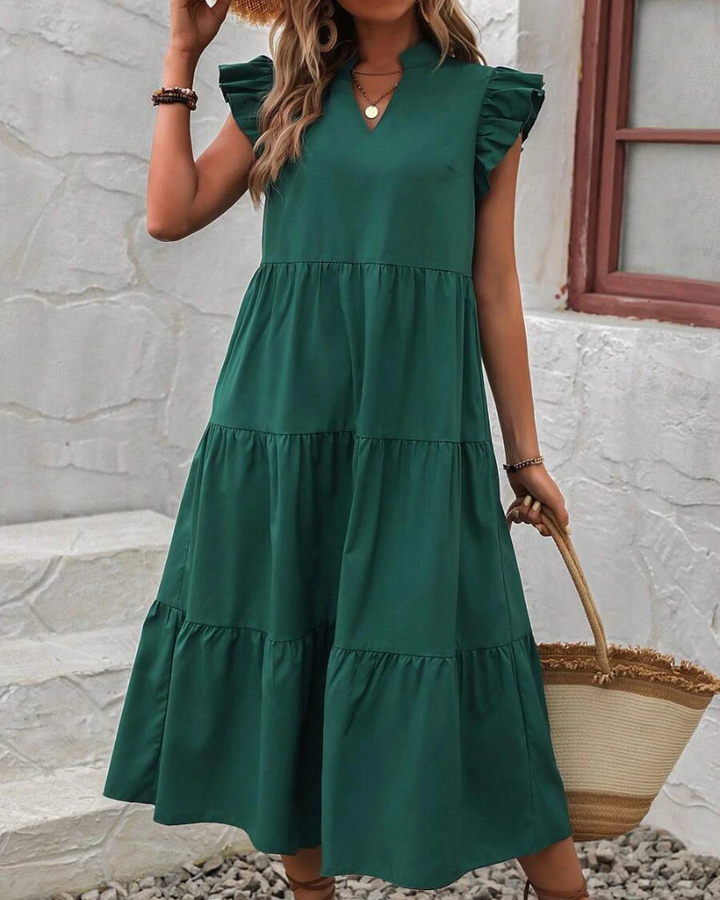 Abi - Loose casual ruffle dress