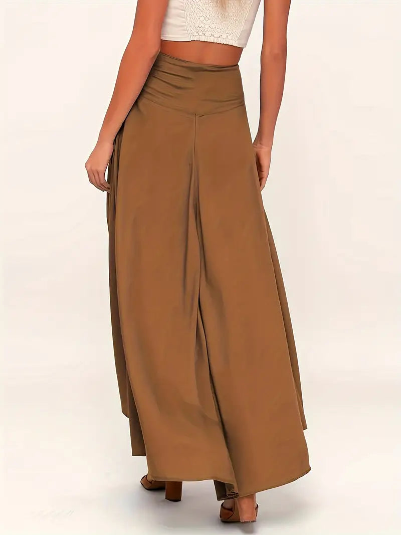 Women's Summer Midi Skirt | Wrap Front, A-Line
