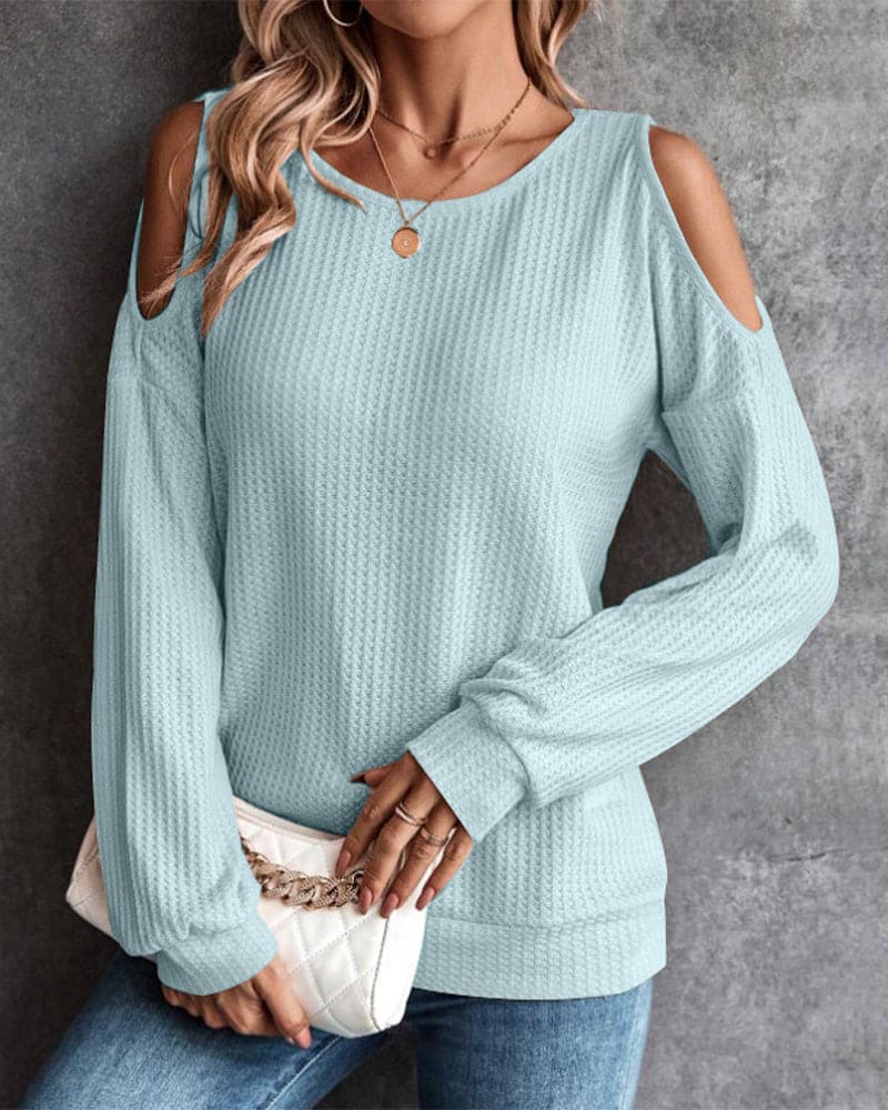 Juliet - Casual Off-Shoulder Long-Sleeve Jumper