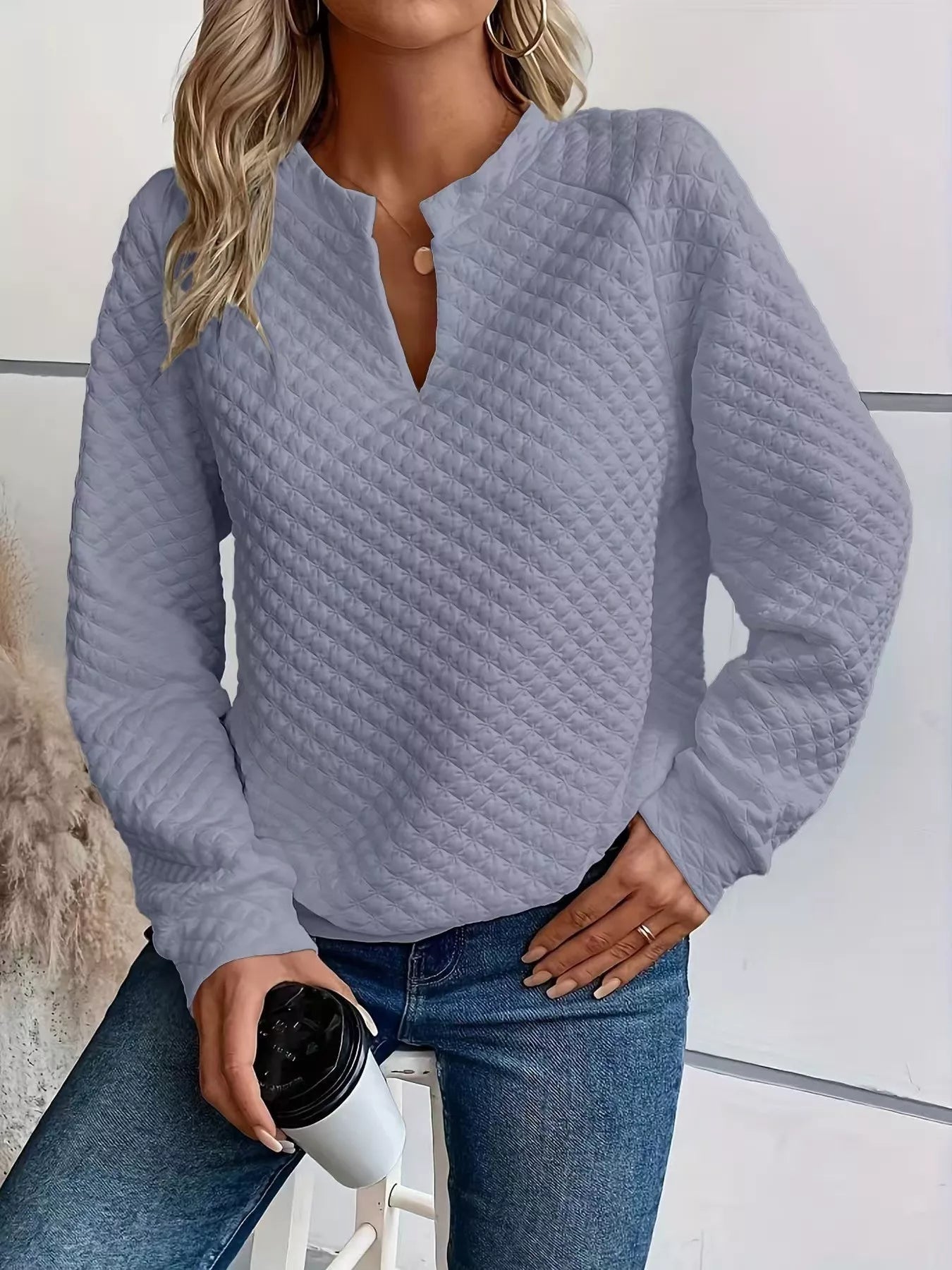 Adele - Elegant Warm V-Neck Jumper
