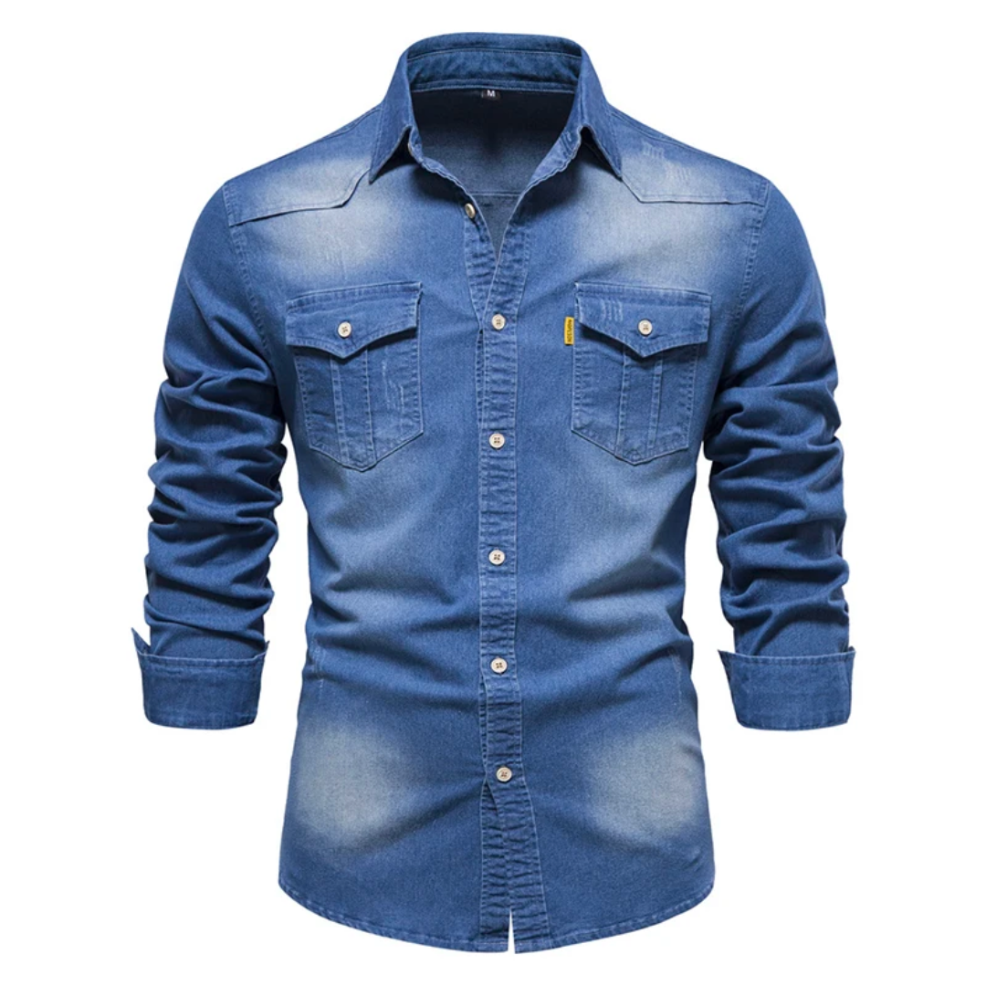 Premium Men's Button-Up Shirt | Elegant, Comfortable, Versatile Fit