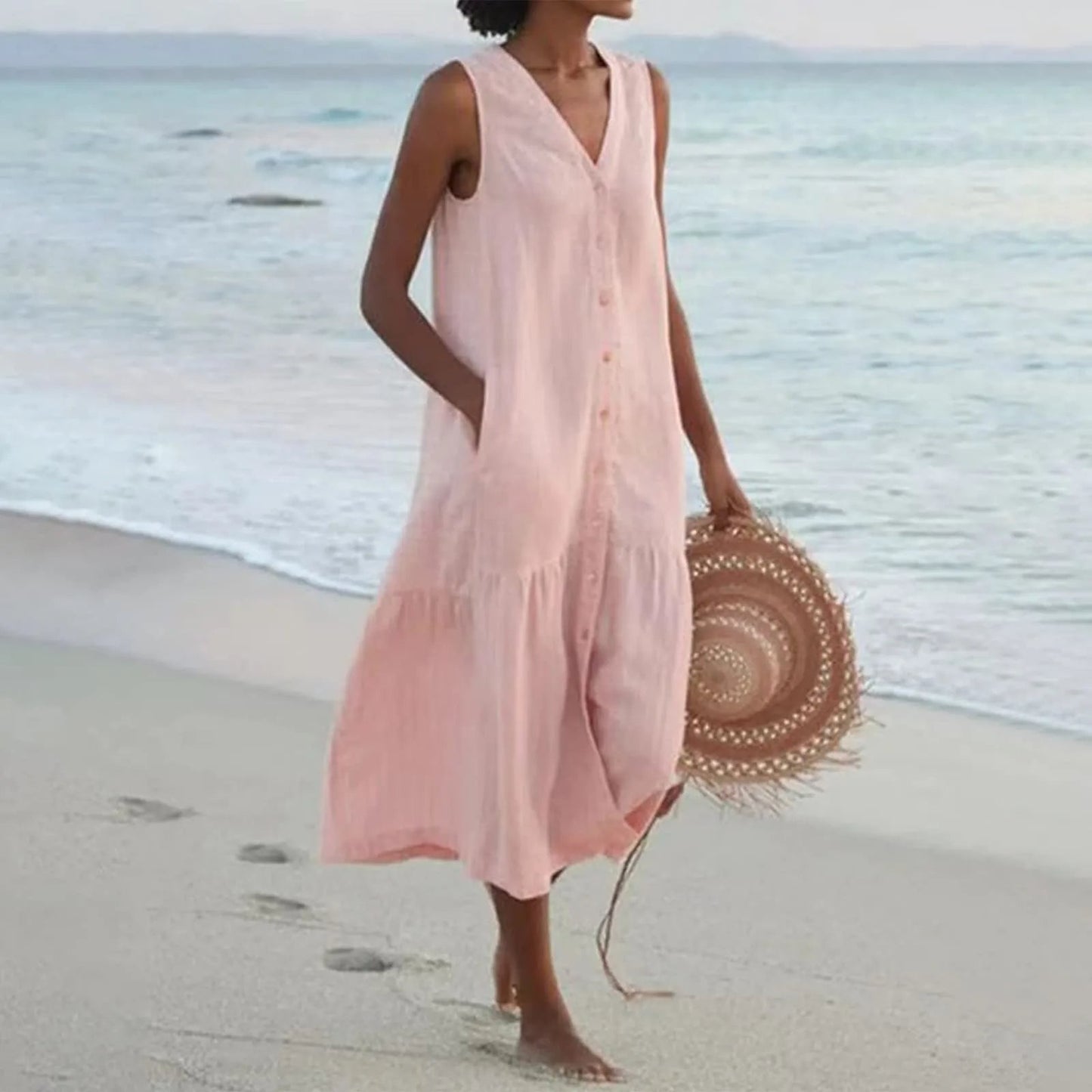 Women's Elegant Beach Summer Dress | Midi