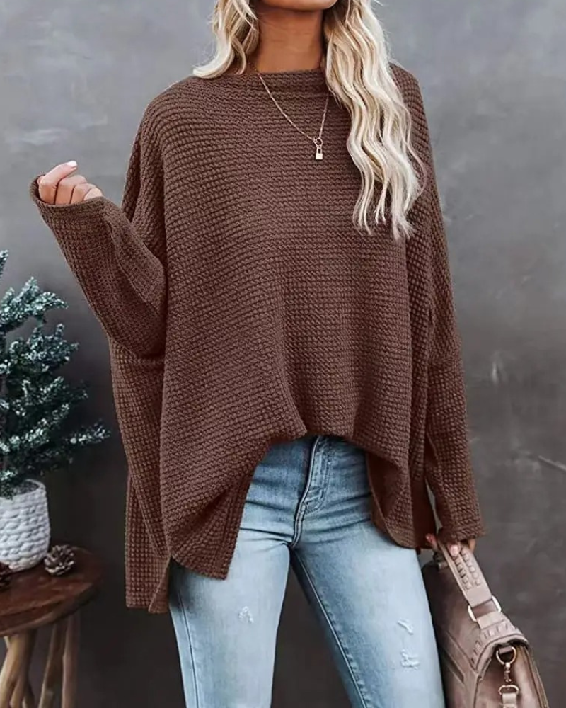 Madalyn - Loose knit off-shoulder jumper
