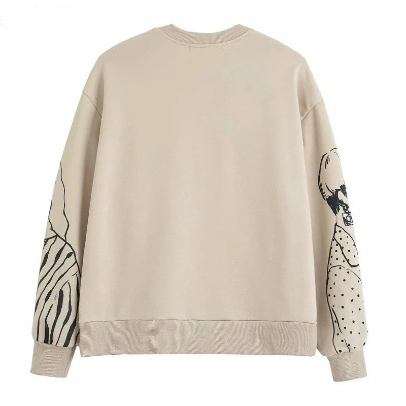 Chic Women's Graphic Hoodie | Warm, Stylish, and Contemporary Comfort