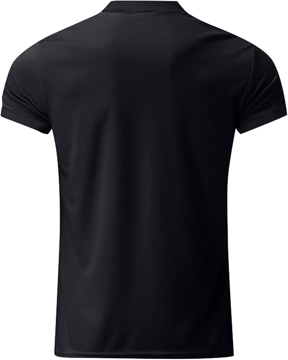 Men's Slim Fit Polo Shirt | Zipper Neck, Short Sleeve