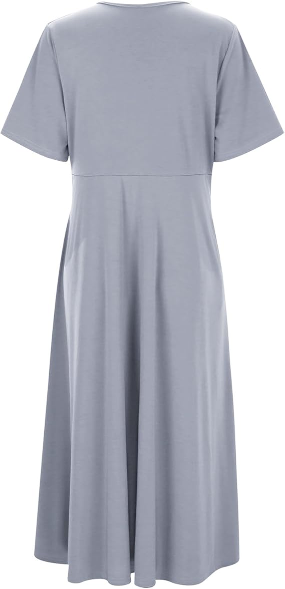 Women's Elegant Wrap Party Dress | Maxi