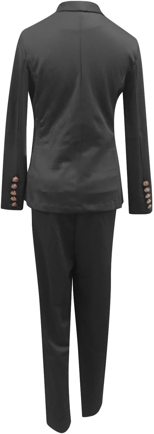 Women’s Co Ord Set | Double-Breasted, Slim-Leg