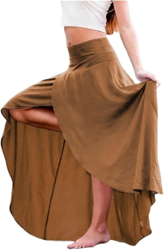 Women's Summer Midi Skirt | Wrap Front, A-Line