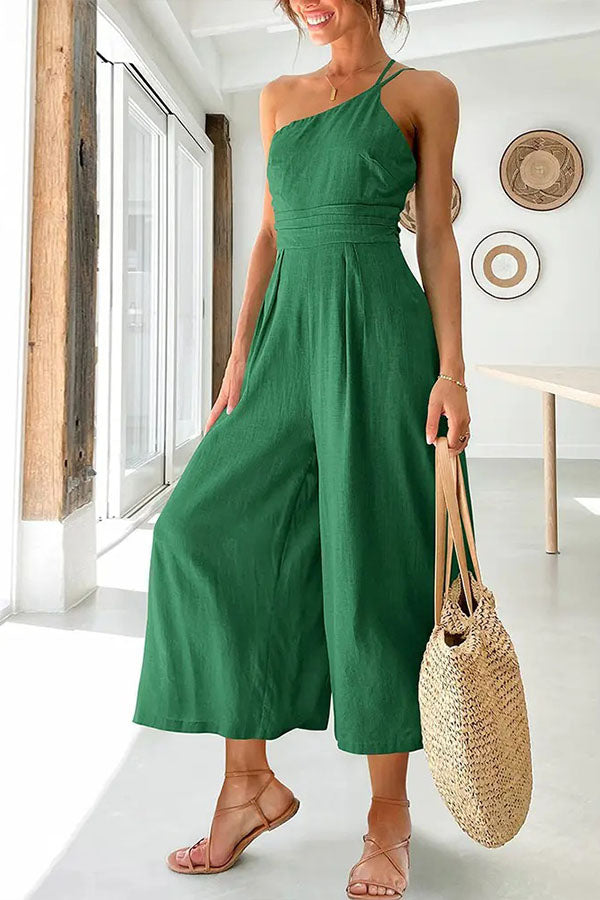 Women's Petite Size Jumpsuit | Wide Leg