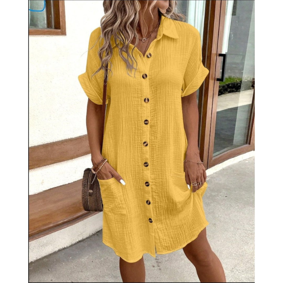 Women's Casual Shirt Summer Dress | Mini