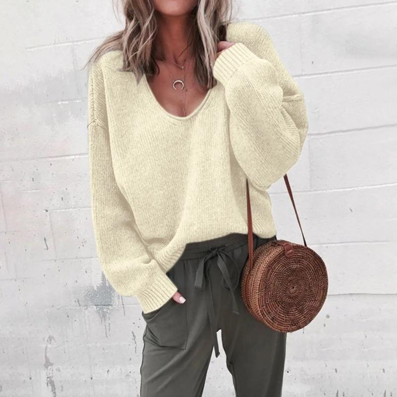 Daisey - Loose fit warm V-neck jumper