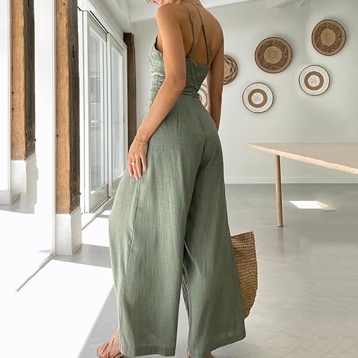 Women's Petite Size Jumpsuit | Wide Leg