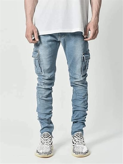 Men's Cargo Jeans | Stacked, Tapered Fit