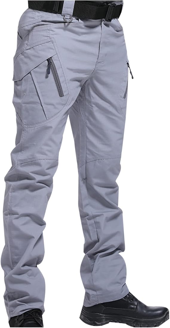 Men's Tactical Work Pants | Zipper, Cargo Pockets