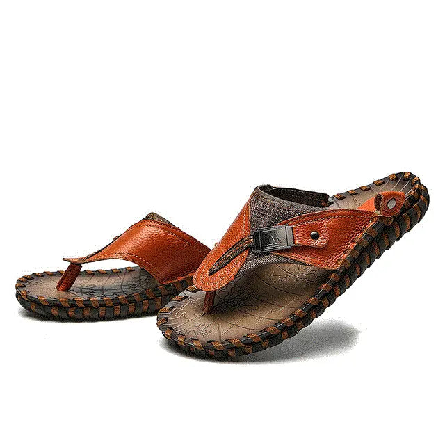 Men's Summer Handcrafted Sandals | Flip Flop, Stitched Sole