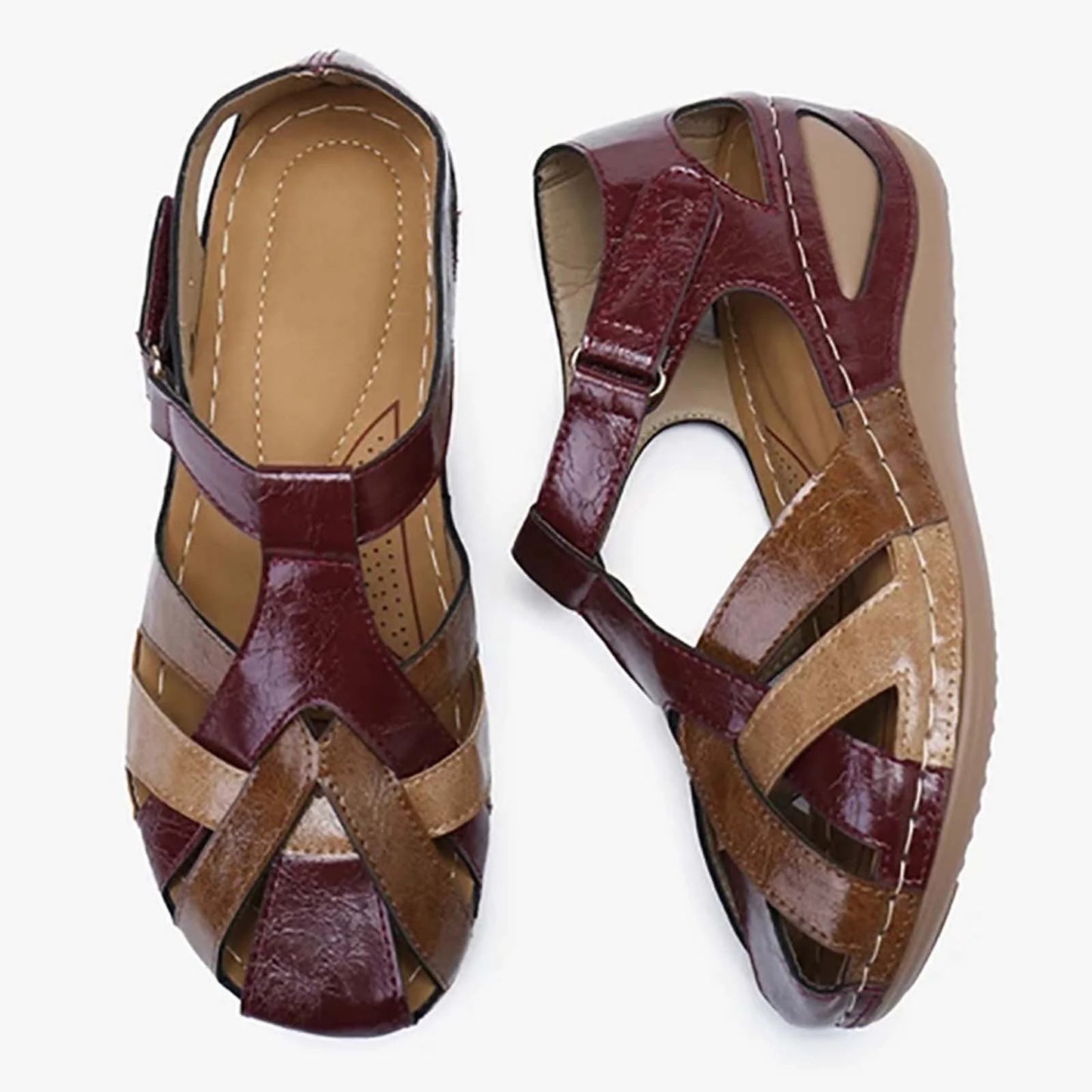 Women’s Colorblock Summer Sandals | Open Toe, Arch Support