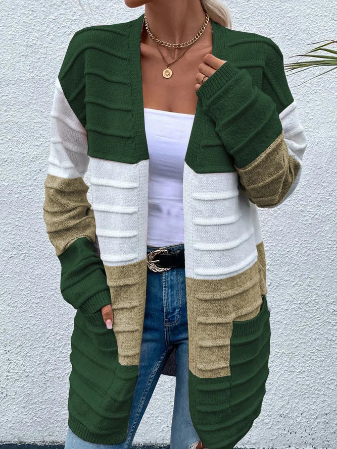 Dariela - Elegant striped colour cardigan