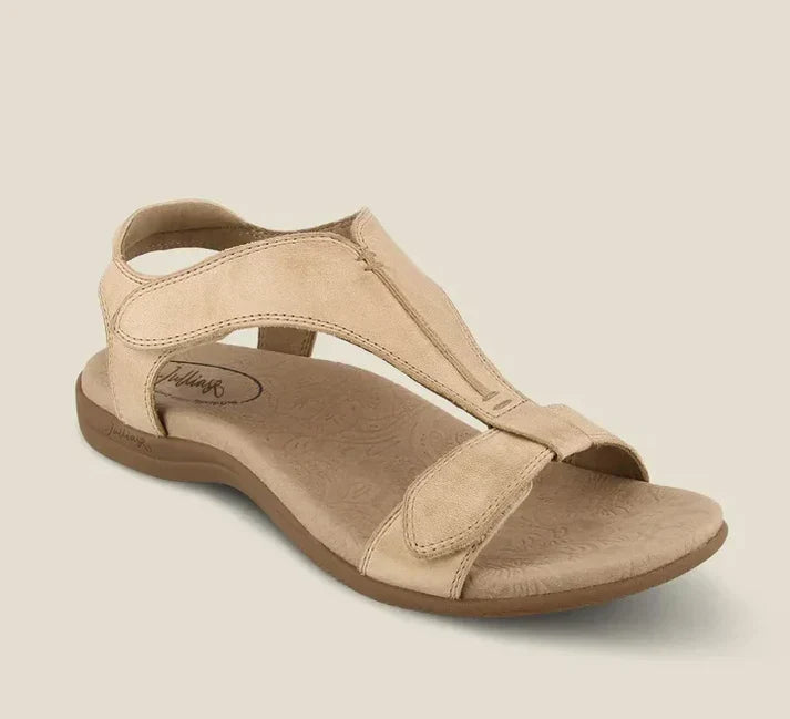 Aisling Leather Sandals | Adjustable Comfort for Summer | Stylish, Durable, Easy-Care