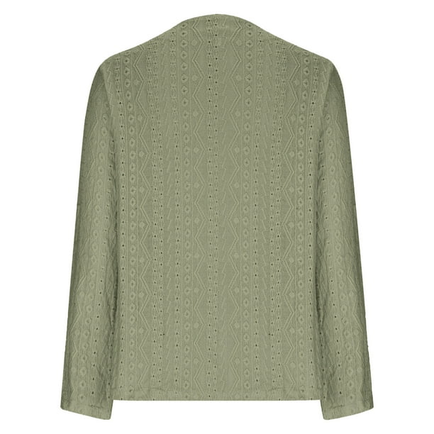 Women’s Summer Crochet Knit Cardigan | Lightweight, Long Sleeve