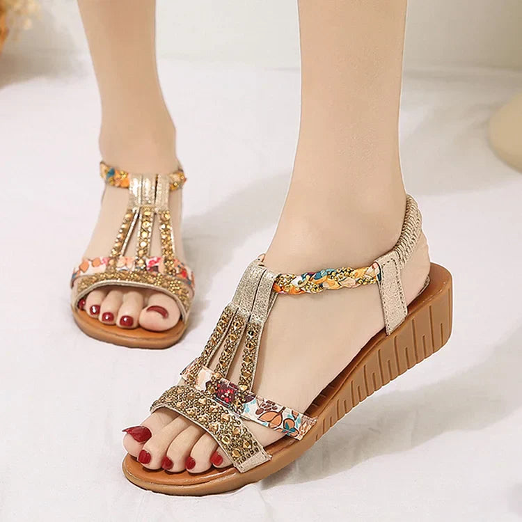Women's Beaded Wedges | Platform Sandals