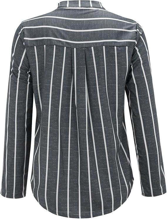 Women’s Casual Summer Shirt | Long Sleeve, Striped