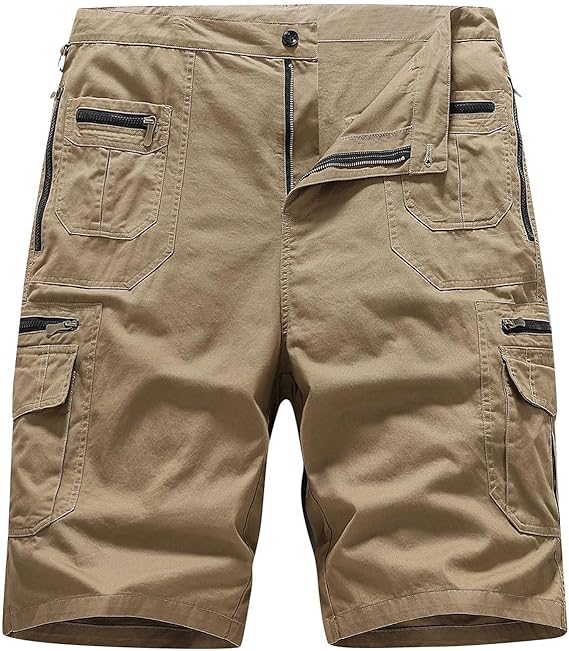 Men's Cargo Shorts | Work, Zipper Pockets