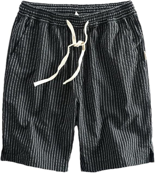 Men's Summer Shorts | Striped, Drawstring