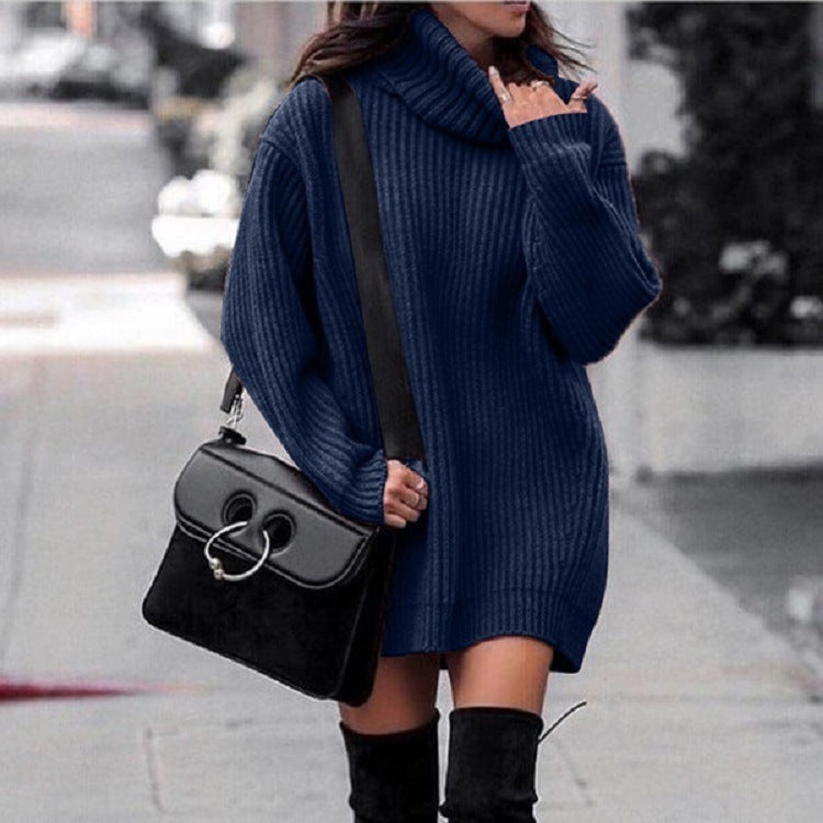 Beverley - Stylish thick knitted warm sweater dress