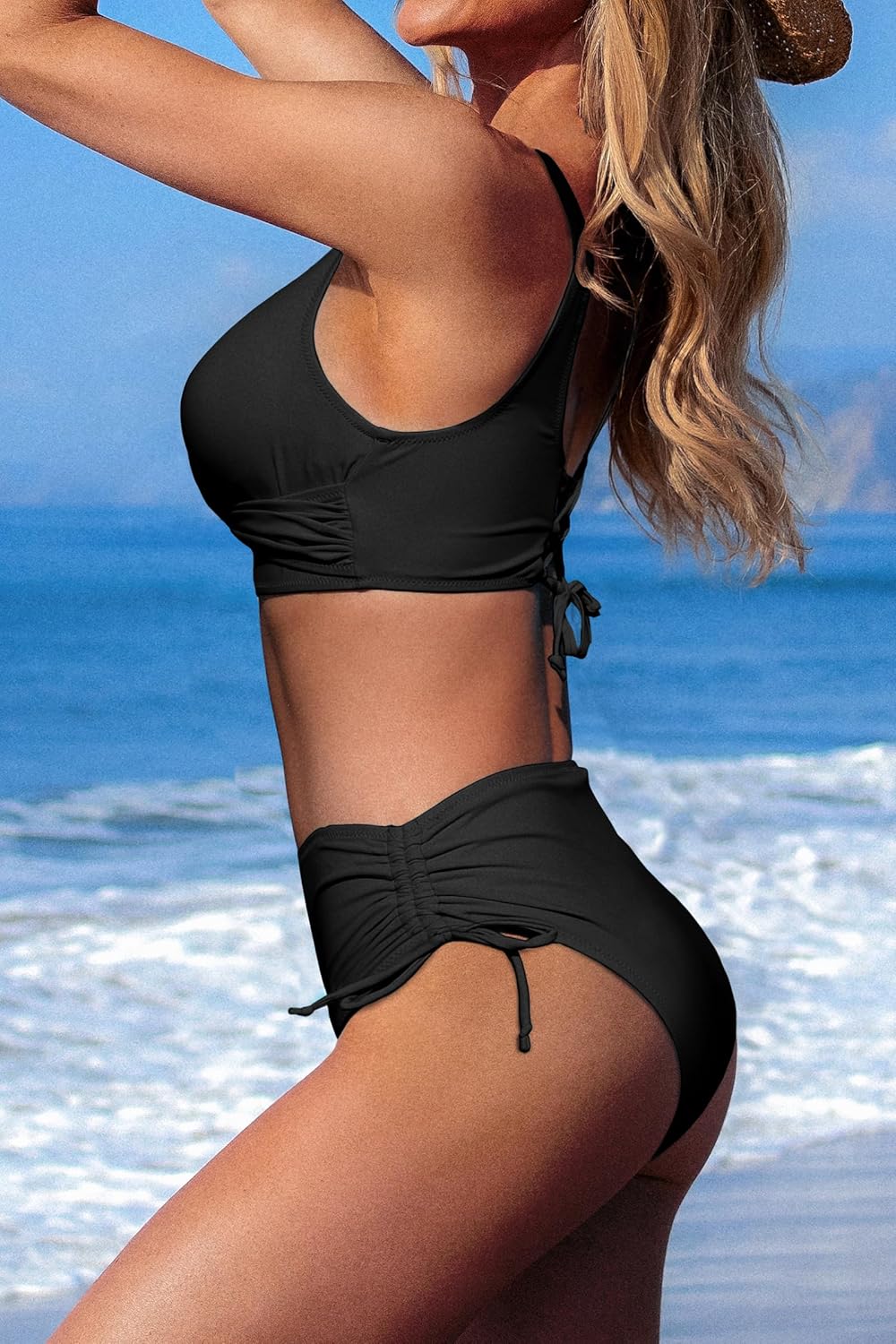 Women's Supportive Summer Bikini | High Waisted, Wrap Top