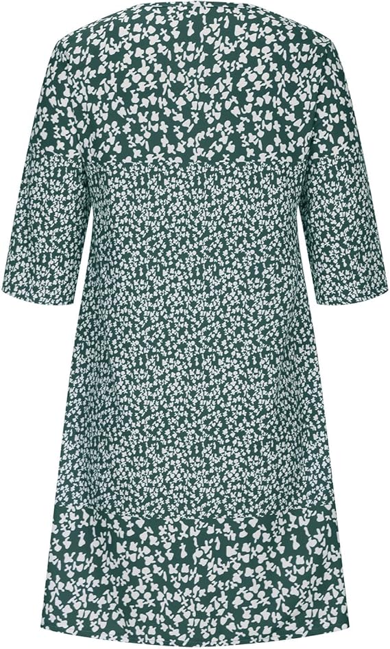 Women's Boho Floral Summer Dress | Midi