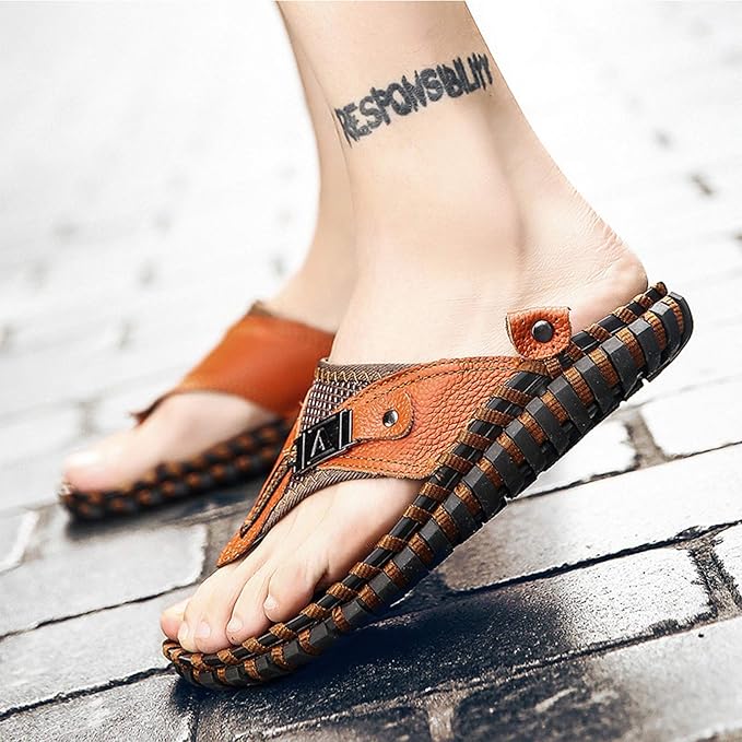 Men's Summer Handcrafted Sandals | Flip Flop, Stitched Sole
