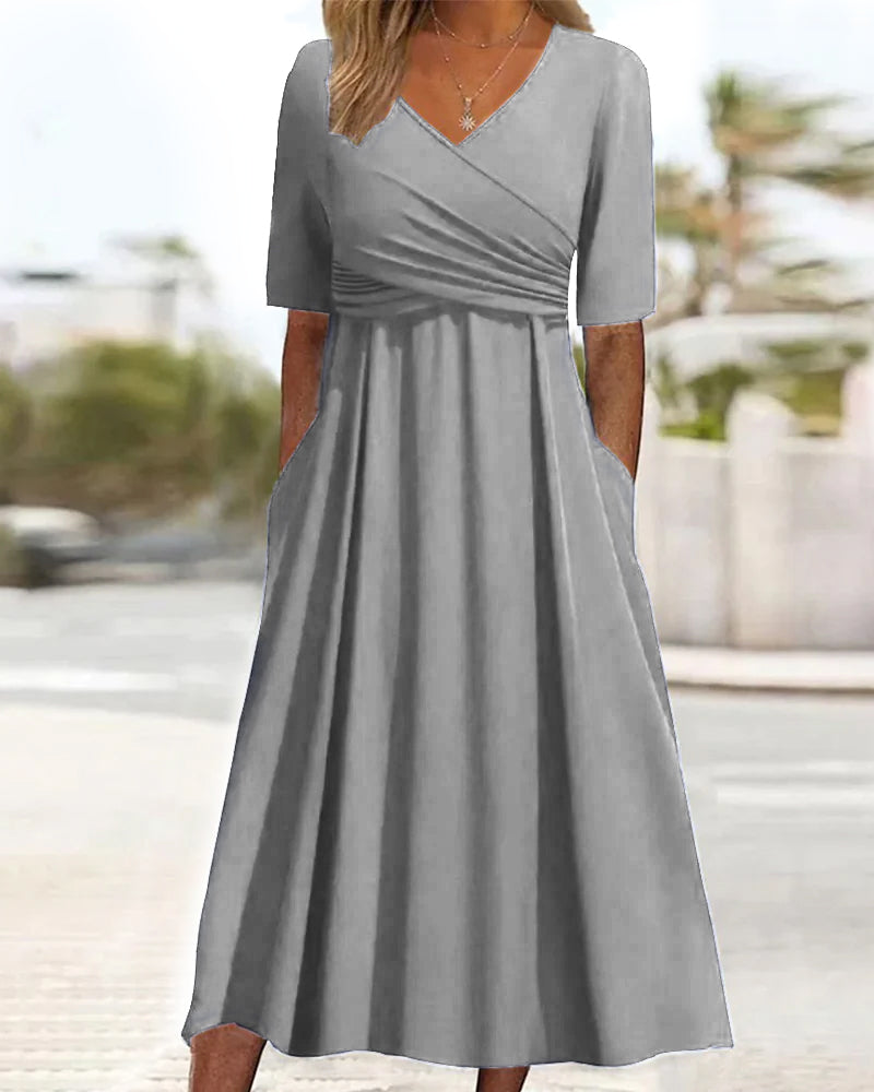Women's Elegant Wrap Party Dress | Maxi