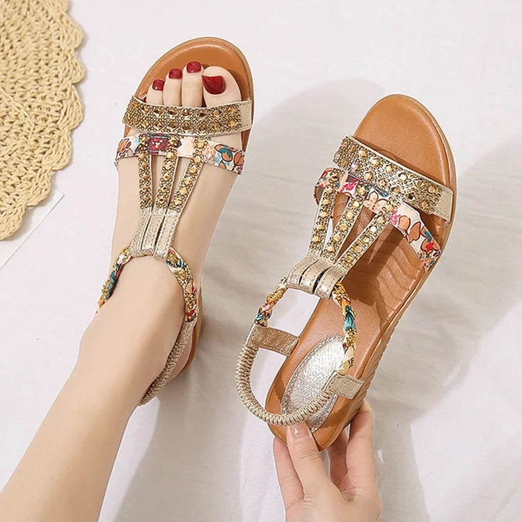 Women's Beaded Wedges | Platform Sandals