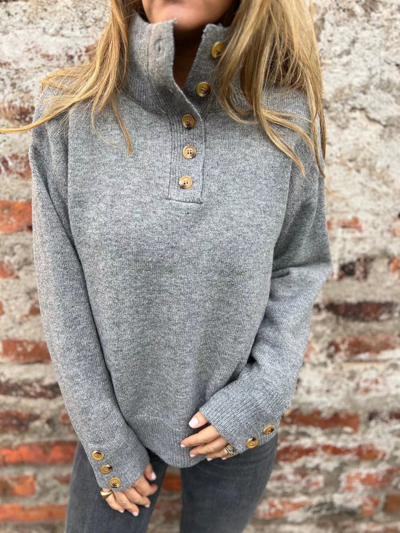 Yarissa - Warm Loose Turtleneck Jumper