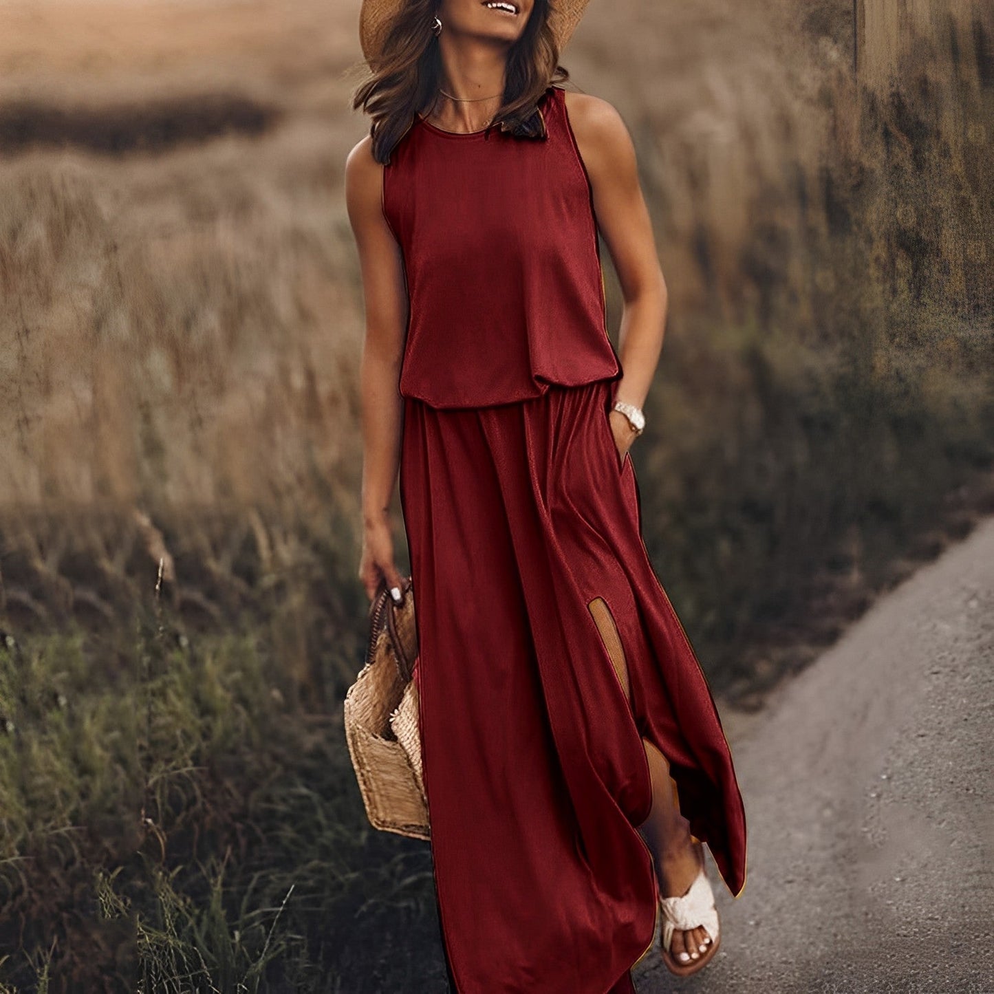 Women's Boho Backless Summer Dress | Maxi
