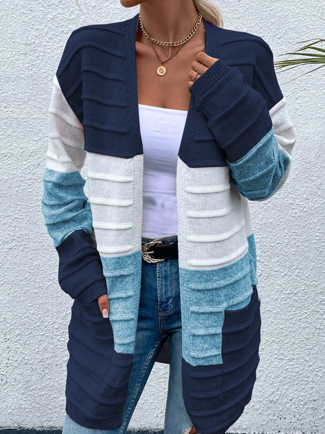 Dariela - Elegant striped colour cardigan