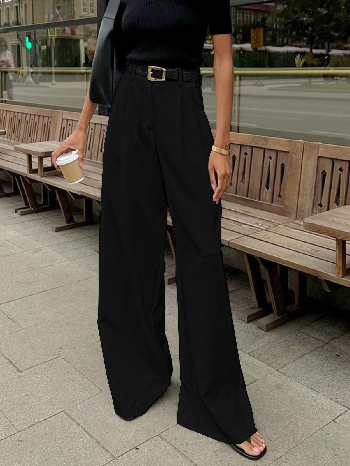 Zasha - Wide-leg pleated trousers