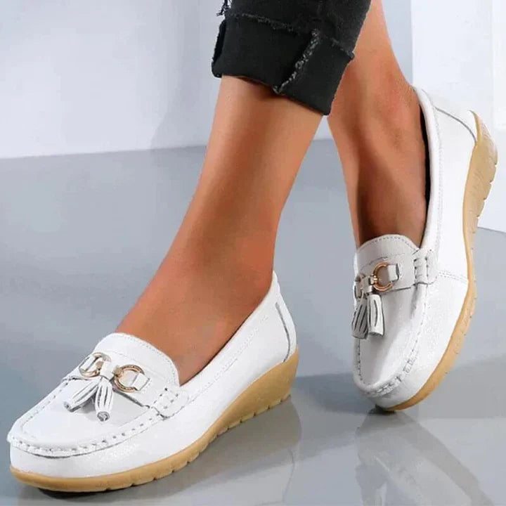 Women's Comfort & Elegant Leather Moccasins for Orthopaedic Support | Padded Insole, Flexible Design