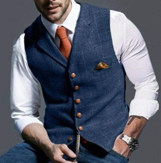 Tailored Men's Waistcoat | Classic Elegance, Versatile Style, Premium Fabric