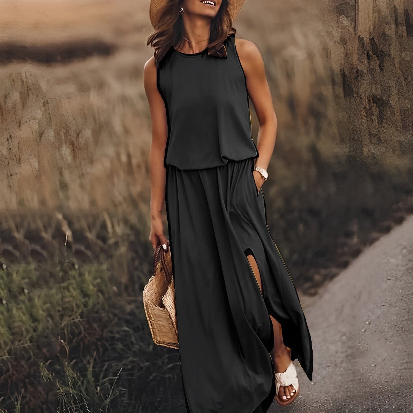 Women's Boho Backless Summer Dress | Maxi