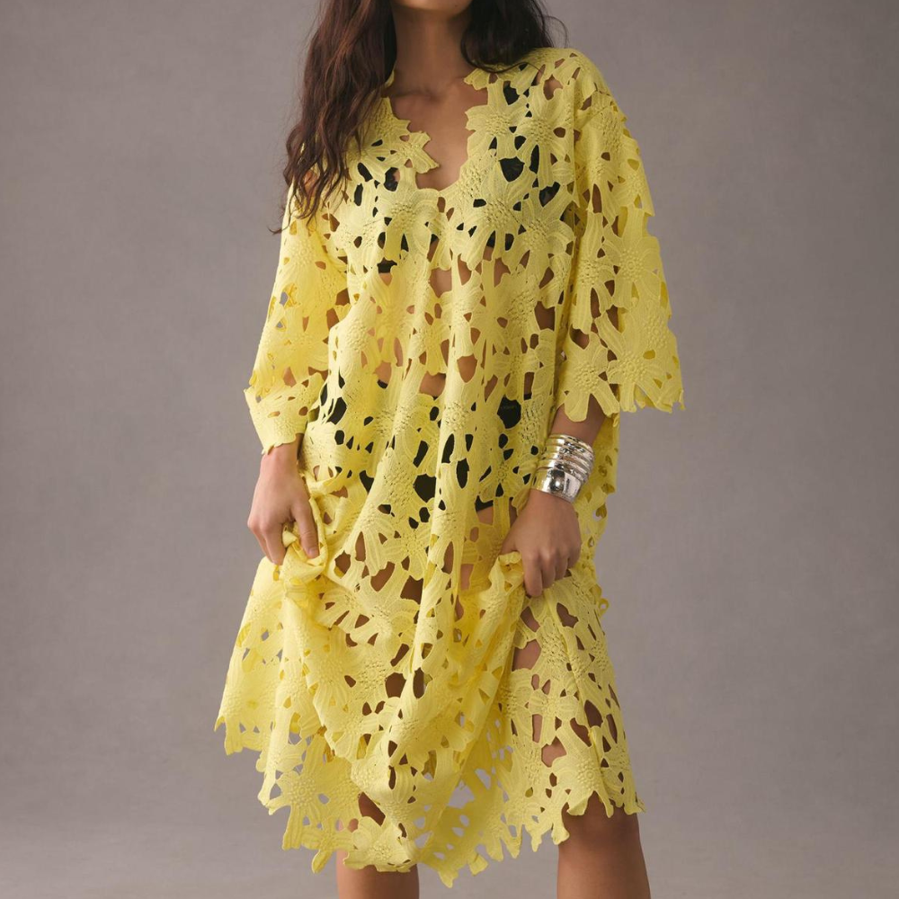 Maggie - Loose stylish hollowed-out dress